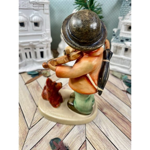 Hummel Puppy Love #1, 5.5" tall, Boy playing violin w dog, TMK-5, Perfect - Picture 4 of 16